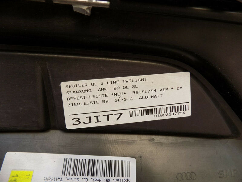 AUDI A4 B9 S LINE 2019 ONWARD GENUINE REAR DIFFUSER PN:8W0807521S