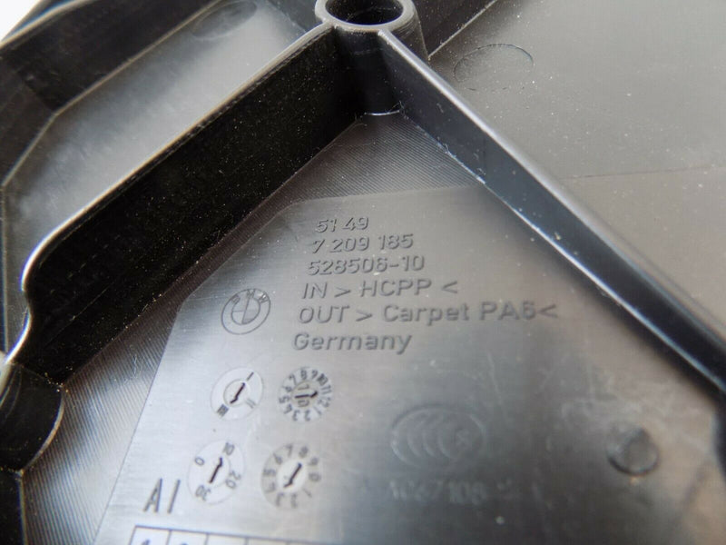 BMW 5 F11 LCI LIFTGATE TRIM PANEL FAIRING BOOTLID  GENUINE 7209185