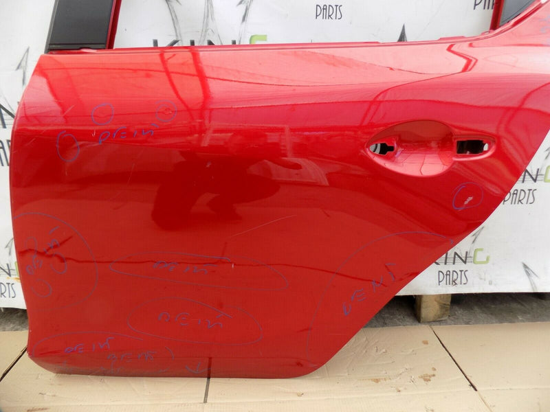 MAZDA 3 MK3 2013-2018 REAR LEFT DOOR PANEL BARE RED GENUINE B45A73010
