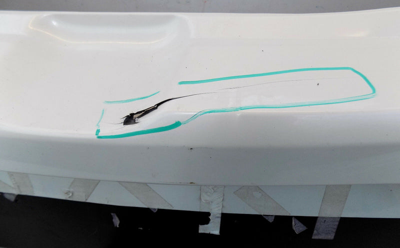 MAZDA III 3 BL- 2008 2009 2010 2011 WHITE REAR BUMPER GENUINE DB0V-50221