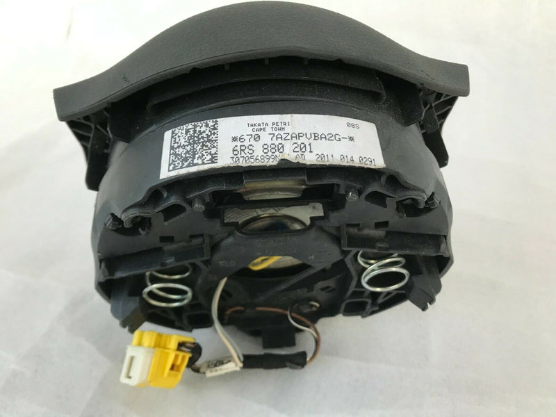 VW POLO 6R 2009-2014 DRIVER SIDE STEERING WHEEL AIR BAG GENUINE 6RS880201