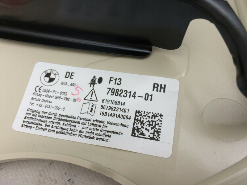 BMW 6 SERIES F13 COUPE RIGHT SEAT AIR BAG SIDE AIRBAG GENUINE 86 7982314-01