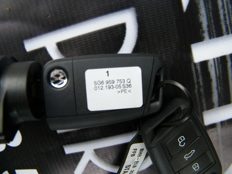 VW GOLF MK7 VII 2015-ON GENUINE REMOTE KEY INGINTION SWITCH LOCK SET 5G6959753Q