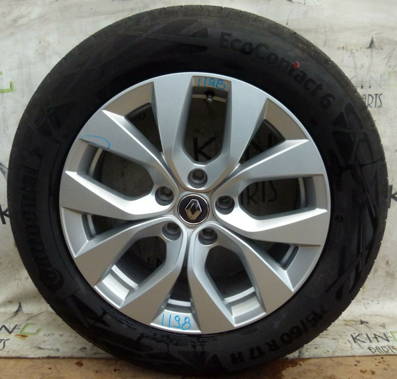 RENAULT CAPTUR MK1 GENUINE 17" ALLOY WHEEL 7Jx17 CH5-35 TYRE 215/60 R17