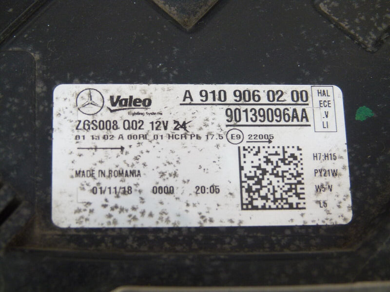 MERCEDES SPRINTER W910 2018-ON FRONT HEADLIGHT LEFT SIDE A9109060200
