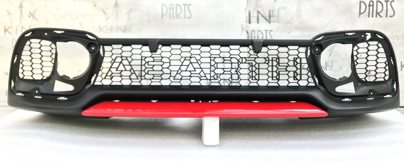 FIAT 500 ABARTH 595 LCI 2016-23 FRONT BUMPER LOWER GRILL & TRIM in RED 735633050