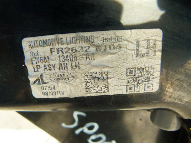 RANGE ROVER SPORT L494 2013-16 REAR LIGHT LEFT PASSENGER SIDE FK6M-13405-AA
