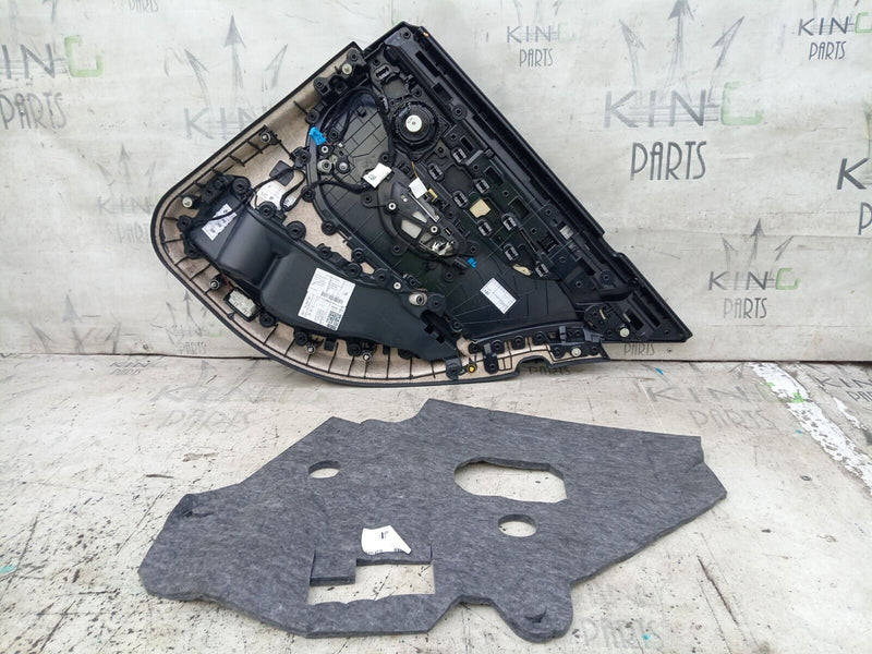 MERCEDES C CLASS W205 2014-2021 PASSENGER SIDE REAR DOOR CARD BLACK & BEIGE #