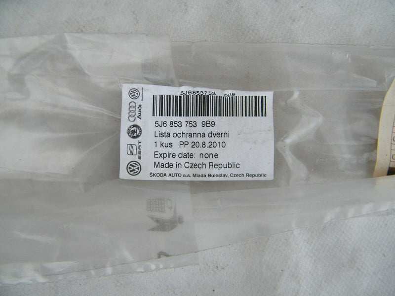 SKODA FABIA 2 2007-2014 REAR LEFT DOOR MOULDING TRIM 5J6853753 9B9 (VW45)