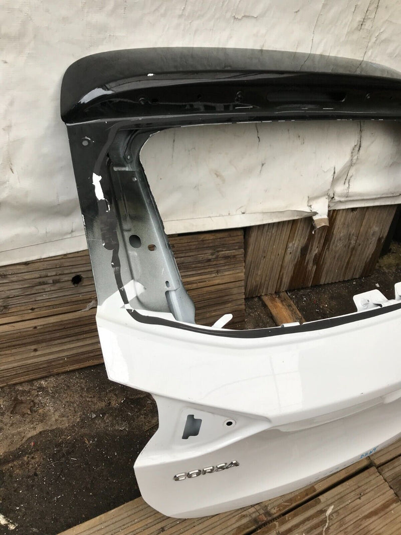 VAUXHALL CORSA F 2019-ON GENUINE BOOT LID TAILGATE PANEL in WHITE