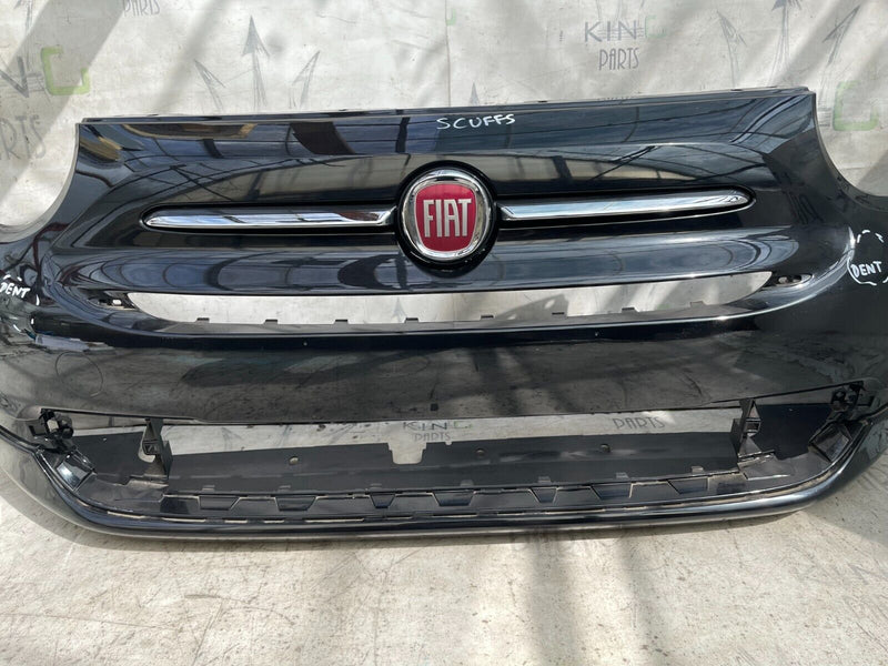 FIAT 500 LOUNGE FACELIFT 2015-23 FRONT BUMPER & TOP BADGE LOGO 735619491