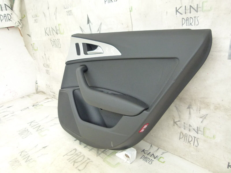 AUDI A6 C7 2011-2014 AVANT REAR DOOR CARD BLACK RIGHT DRIVER SIDE O/S 4G0867306