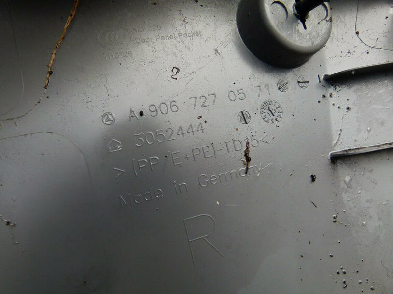 MERCEDES SPRINTER W906 06-17 COMPLETE FRONT DOOR PANEL RIGHT DRIVER SIDE