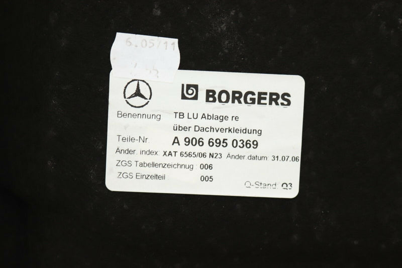 SPRINTER / CRAFTER 2012-2014 BARRIERS COVER PANEL A9066950369