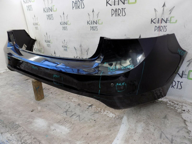 VOLVO S60 MK2 REAR BUMPER BLACK PDC HOLES GENUINE 30795056