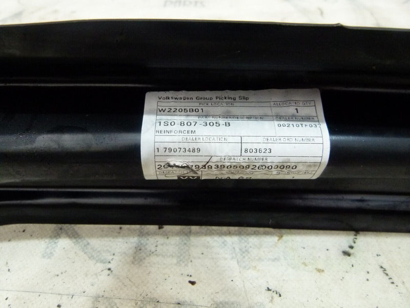 VOLKSWAGEN UP 2011-2017 REAR CRASH BAR REINFORCMENT GENUINE 1S0807305