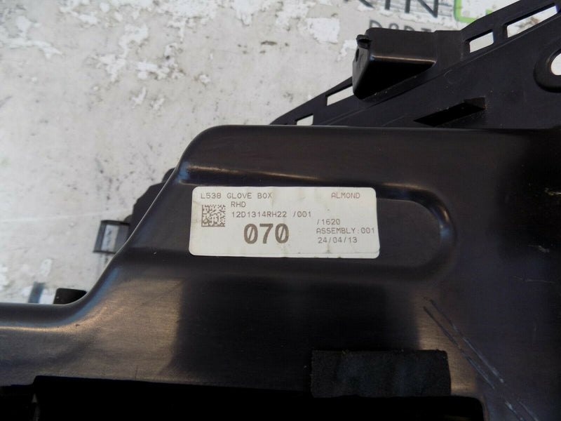 RANGE ROVER EVOQUE 2011-2019 RIGHT PASSENGER DASH BOARD GLOVE BOX-ALMOND COLOR