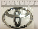 TOYOTA AYGO 2005-2014 REAR CAR EMBLEM BADGE LOGO SILVER CHROME BOOT LID 120x82mm
