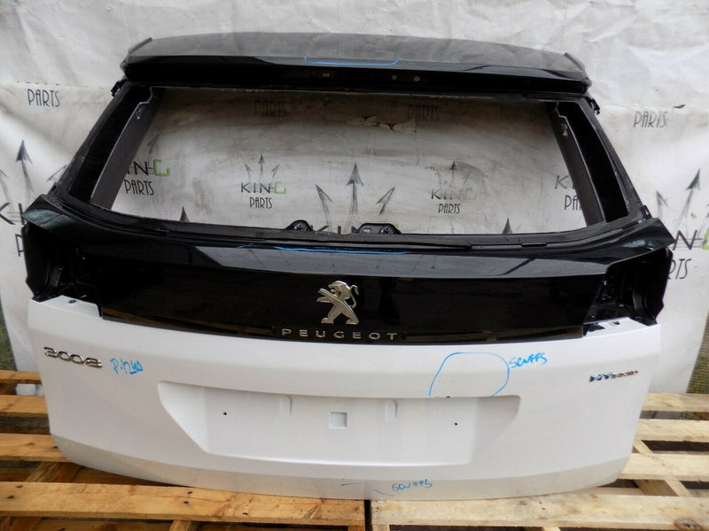PEUGEOT 3008 MK2 P84 2016 - ON BOOT LID TAILGATE IN WHITE - GENUINE