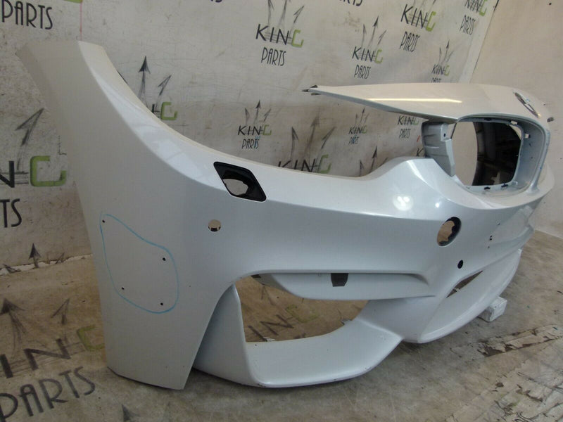 BMW M3 F80 M4 F82 2014-2019 WHITE FRONT BUMPER GENUINE PDC  8054290