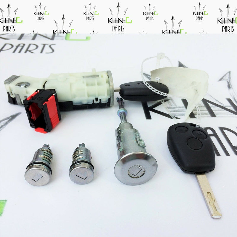 RENAULT TWINGO KEYS SET REMOTE 2 KEY 2 BUTTON IGNITION SWITCH DOOR LOCK N0504858