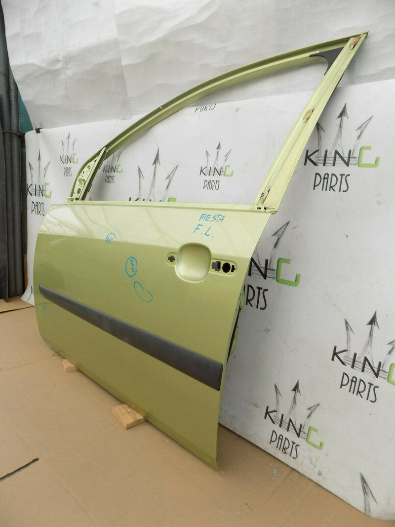 FORD FIESTA 2002-2008 FRONT LEFT DOOR PANEL GREEN