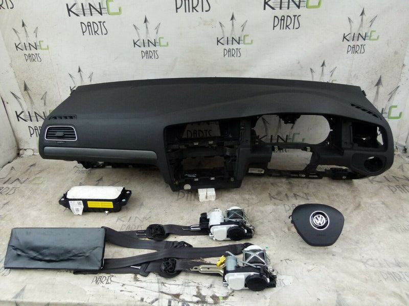 VW GOLF MK7 2013-2017 DASHBOARD SEAT BELT 3x AIR"BAG KIT DRIVER, PASSENGER, KNEE