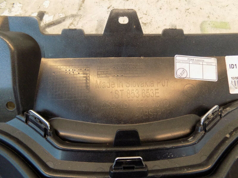 SKODA CITIGO E iV ELECTRIC 2019-UP FRONT BUMPER GRILL GENUINE 1ST853653E SILVER
