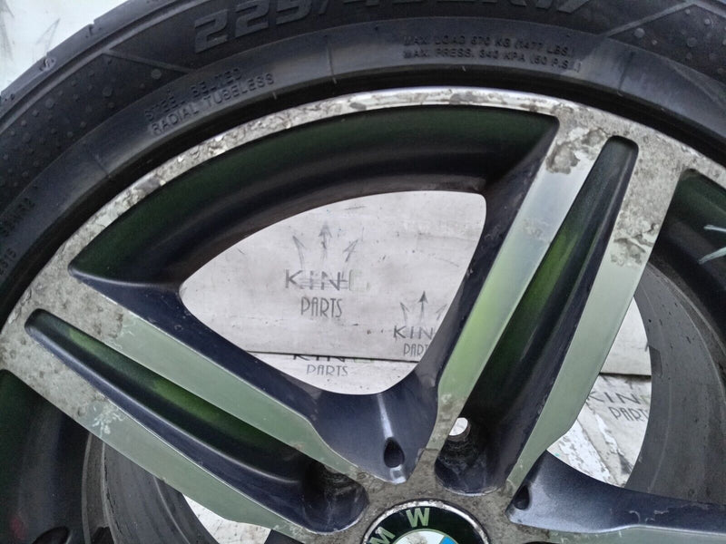 BMW F20 17" ALLOY WHEEL RIM 7.5J ET43 & TYRE 225/45/18 6850151