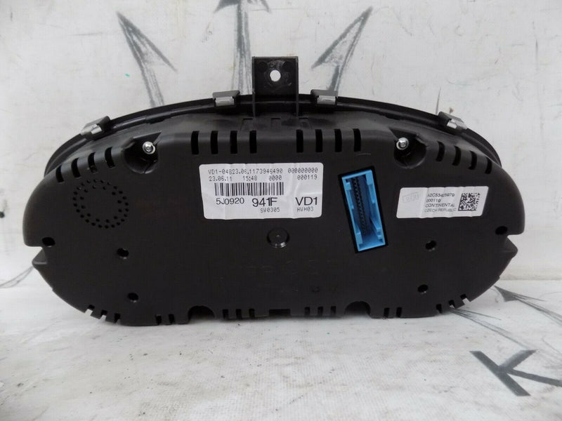 SKODA FABIA VRS 5J 1.4l PETROL SPEEDOMETER INSTRUMENT CLUSTER 5J0920941F