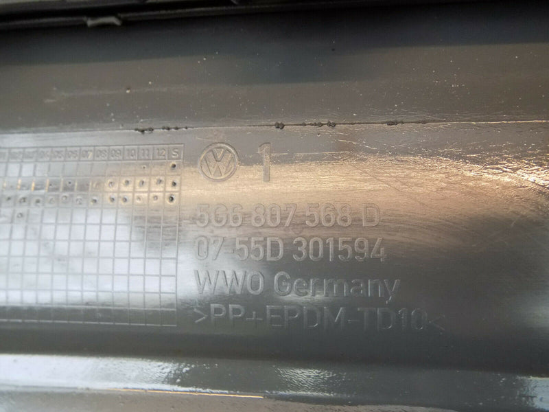 VW GOLF SPORTSVAN SV 510 2014-17 BLACK REAR BUMPER GENUINE PDC 510807421F