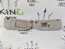 PEUGEOT 206 1998-2008 PAIR OF SUN VISORS WITH MIRROR LEFT & RIGHT