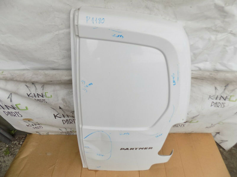 PEUGEOT PARTNER/BERLINGO REAR DOOR RIGHT DRIVER SIDE O/S WHITE - GENUINE