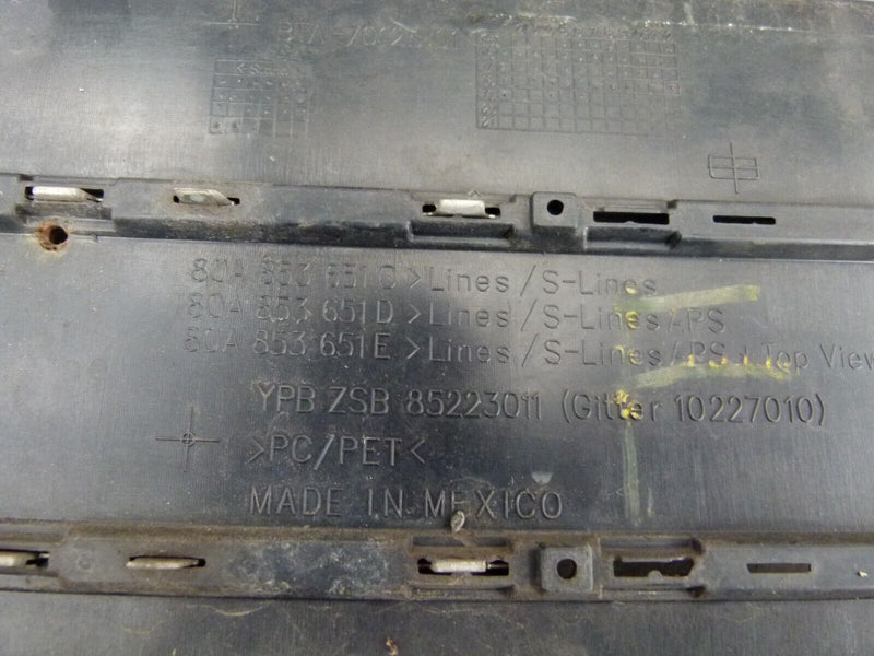 AUDI Q5 MK2 S-LINE 2016-2020 FRONT BUMPER MAIN GRILLE GENUINE 80A853651