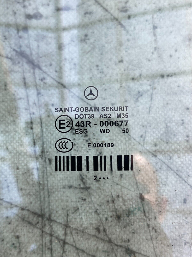 MERCEDES E CLASS W212 10-16 FRONT DOOR LEFT PASSENGER SIDE WINDOW GLASS GENUINE