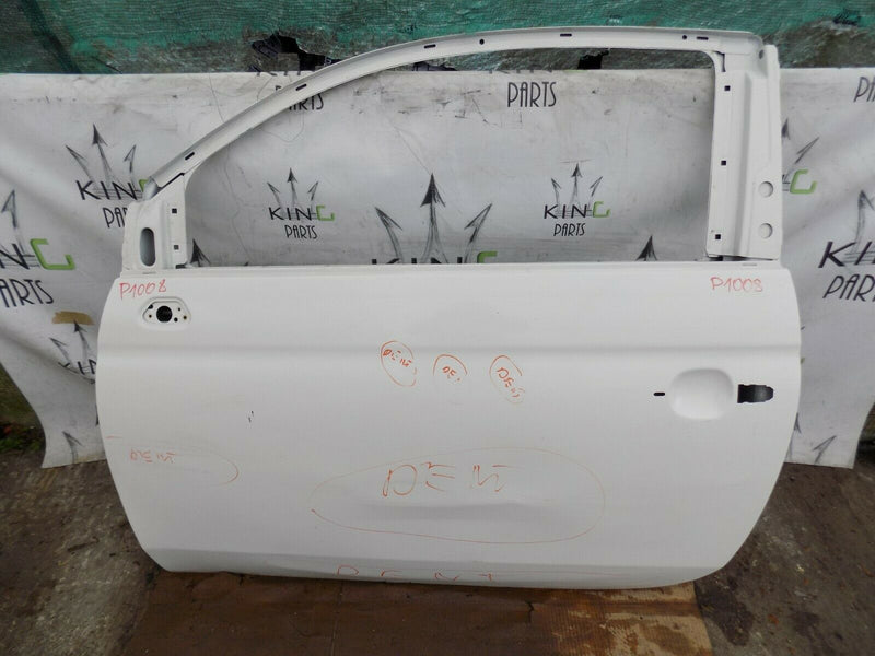 FIAT 500 2007-2015 MK1 FRONT LEFT PASSENGER SIDE DOOR 3D RHD IN WHITE