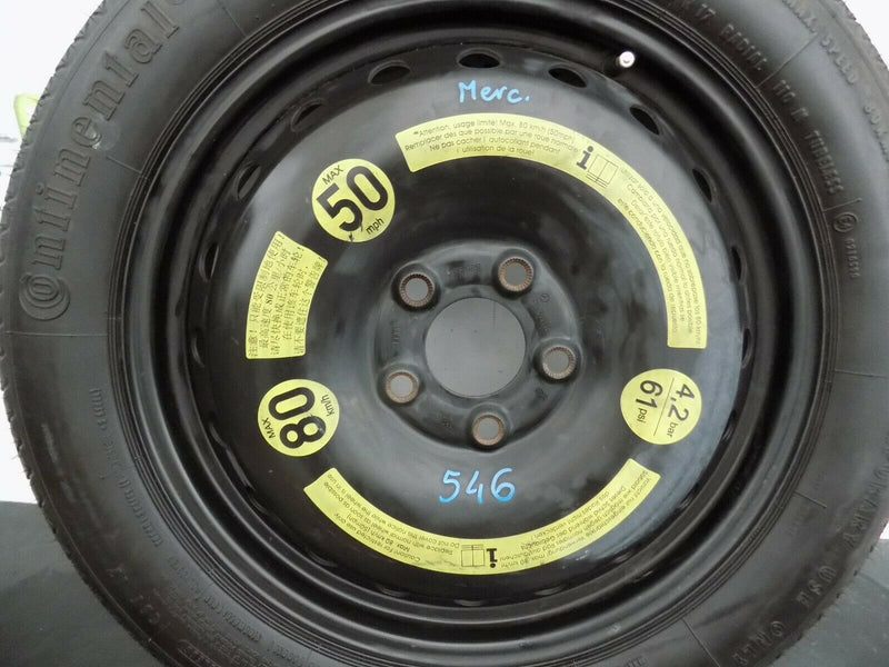 MERCEDES W212 E-CLASS 2009-2012 17" SPACE SAVER WHEEL 155/70 R17 2124000002