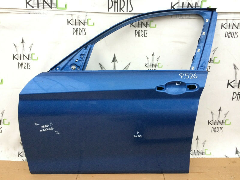 BMW 1 SERIES F20 2011-2019 5DR FRONT LEFT DOOR PANEL BLUE