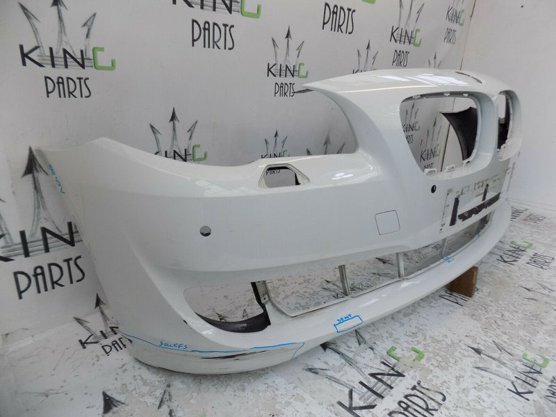 BMW 5 SERIES F10 F11 2010-13 WHITE FRONT BUMPER GENUINE PDC, WASHER HOLES