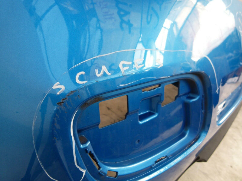 FIAT 500 S SPORT 500S 2013-2015 BLUE REAR BUMPER GENUINE PDC 735565271