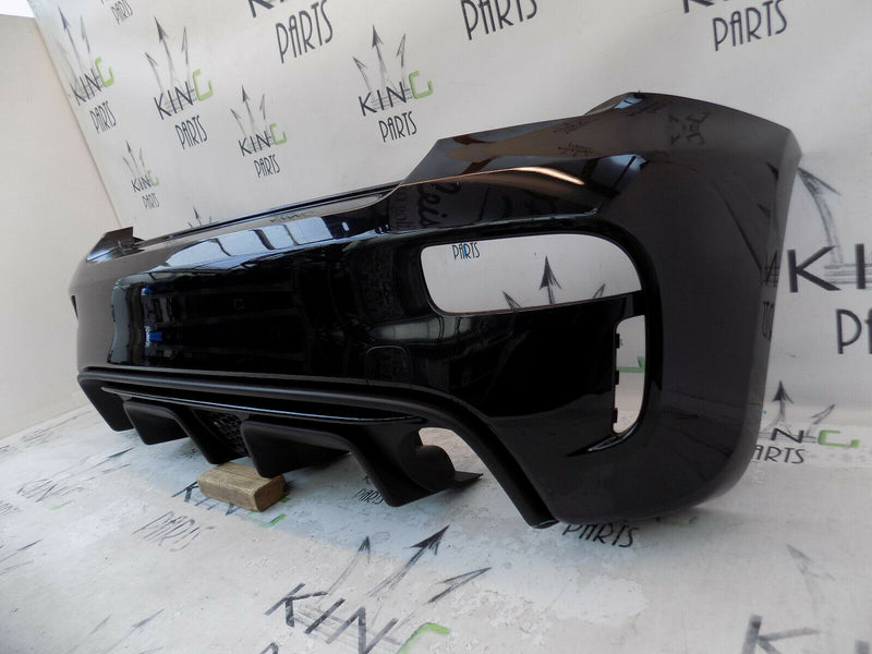 FIAT 500 ABARTH 959 FACELIFT 2016-ON BLACK REAR BUMPER GENUINE 735633081