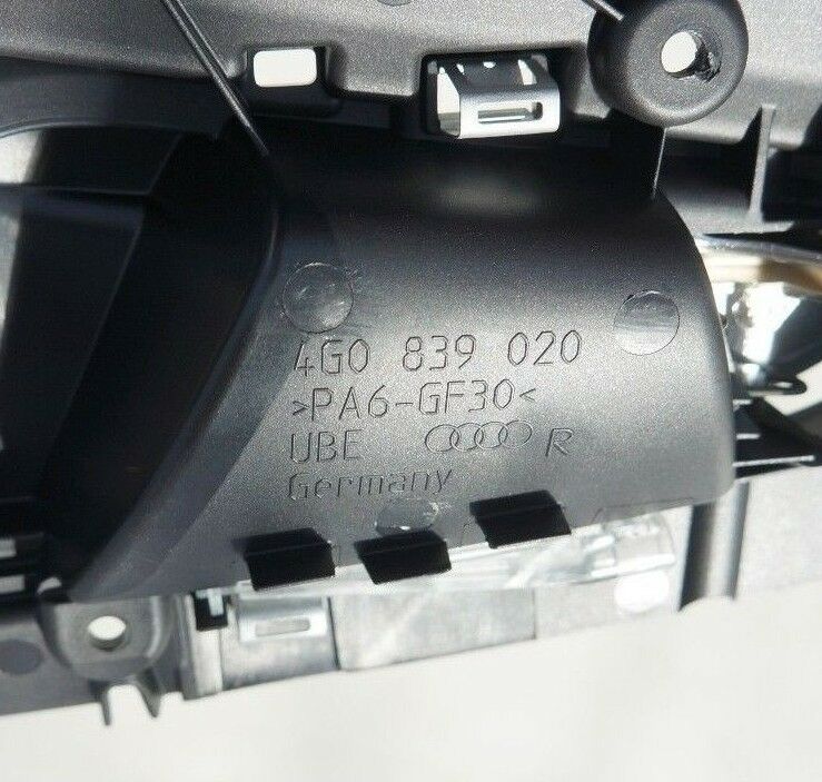 AUDI A6 (C7/4G) 2012-ON INTERIOR DOOR HANDLE REAR RIGHT DRIVER SIDE 4G0837020A