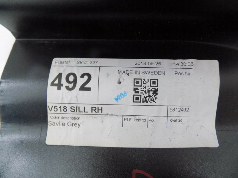 VOLVO XC90 2016-2019 END OF SIDE SKIRT RIGHT SIDE SEVILA GREY 31672381 /S23-31