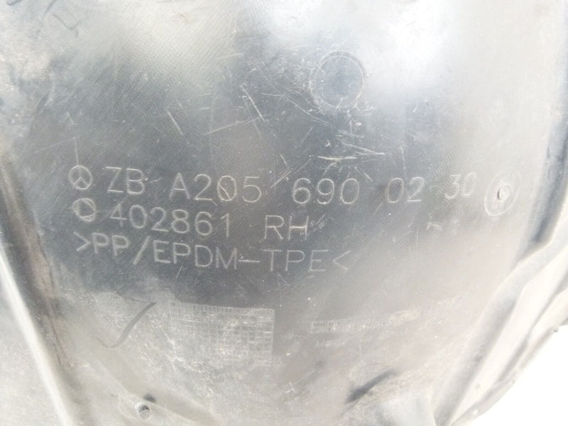 MERCEDES C-CLASS W205 2014-2021 FRONT RIGHT WHEEL MUDGUARD A2056900230
