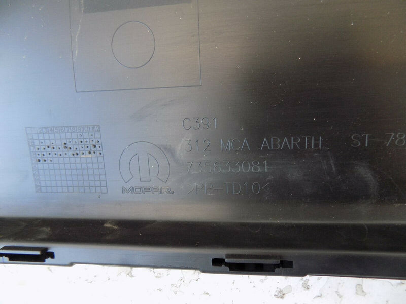 FIAT 500 ABARTH 959 2016-ON FACELIFT REAR BUMPER BLACK GENUINE 735633081