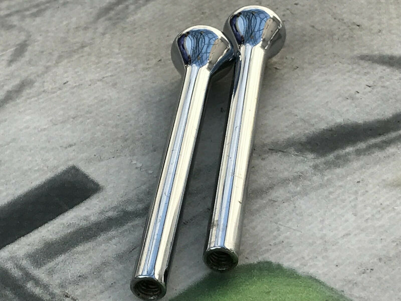 ROLLS ROYCE - GENUINE DASHBOARD PAIR BUTTON KNOB 2x CONTROL in CHROME