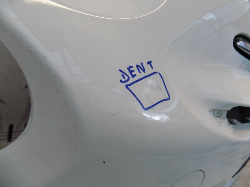 FIAT 500 2015-ON FACELIFT FRONT BUMPER POP WHITE+BADGE GENUINE  735619476