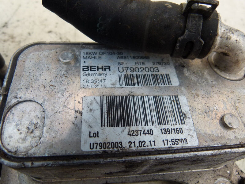 MERCEDES C W204 2007-2011 2.2 CDI OIL COOLER MODULE GENUINE A6511800665