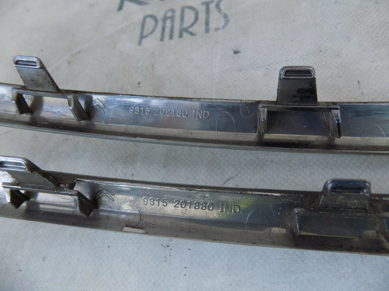 CITROEN C4 GRAND PICASSO LCI 2016-21 BUMPER CHROME GRILLE TRIMS 9815202180 G3007