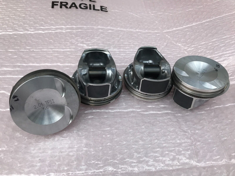 AUDI Q5 3 GEN PETROL 2.0 TFSI 4x ENGINE PISTON GENUINE SET 82.420 06K BB 9,6 2l